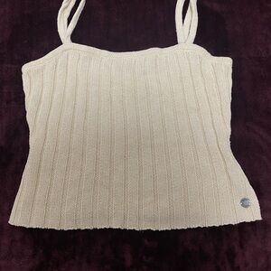 Roxy Beige Knit Camisole Top